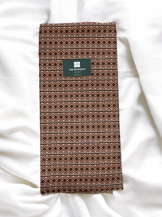 Black Ajrakh Top and Bottom Cotton Combo Set 2.5 Mtr Top 2.5 Mtr Bottom