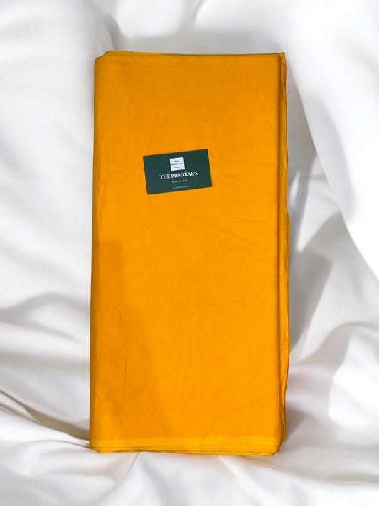 YELLOW - CAMBRIC COTTON PLAIN DYED FABRIC 2.5 mtrs cut