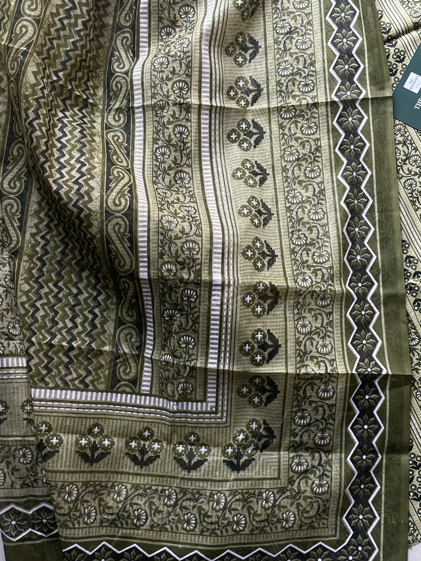 Floral Printed Cotton Suit With Mulmul Cotton Dupatta