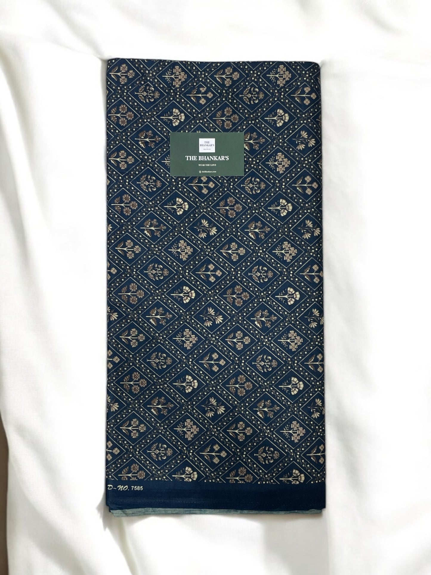 Royal Blue Color Floral Print Allover Set 5 Mtr