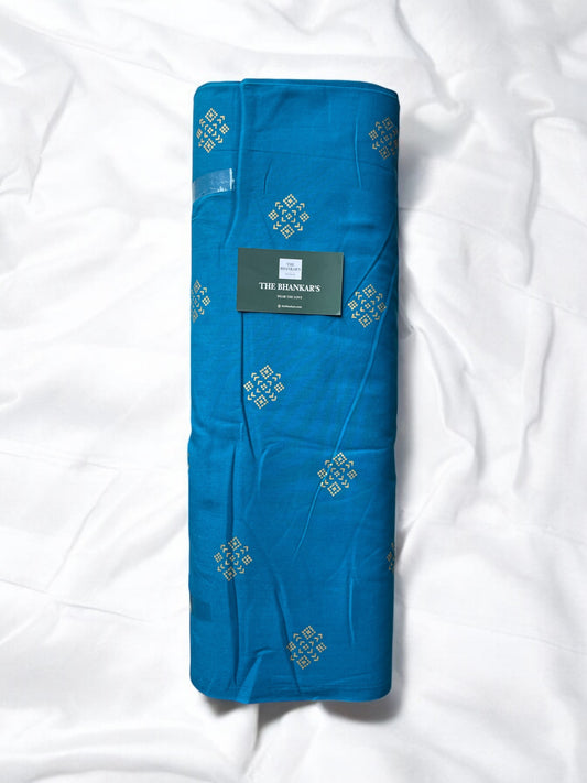 Hanblock Floral Print Top and Bottom Cotton Combo Set 2.5 Mtr Each