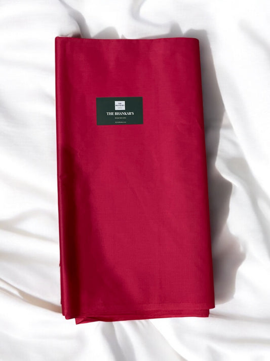 PINK - GLACE COTTON PLAIN DYED FABRIC 2.5 mtrs cut