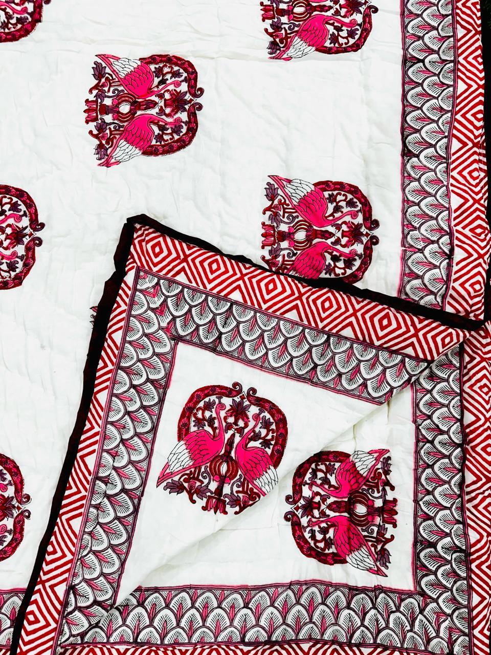 Sherni Hand Block Printed Cotton Quilt