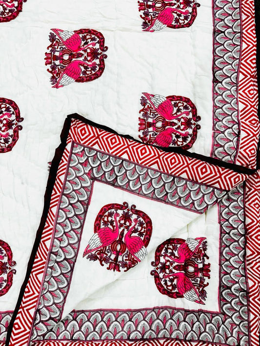 Sherni Hand Block Printed Cotton Quilt