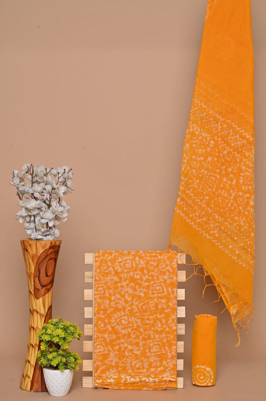 HANDBLOCK Kota Doria Suit Material With Kota Doria Dupatta with Jari Border| The Bhankar's| RF