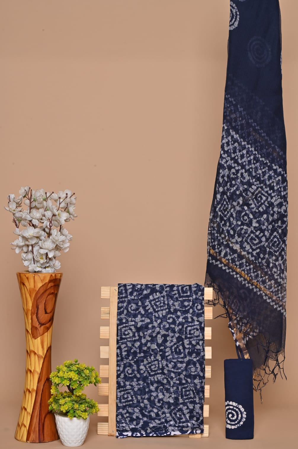 Handblock Printed Kota Doria Suit Material With Kota Doria Dupatta with Jari Border| The Bhankar's| RF