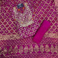 RANI COLOUR GHATCHOLA BANDHANI BANARASI SILK FABRIC SUITS WITH BEAUTIFUL HAND GOTAPATTI WORK DUPATTA