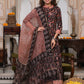 Bagru Handblock Printed Anarkali Set With Kota doria Dupatta with Zari Border