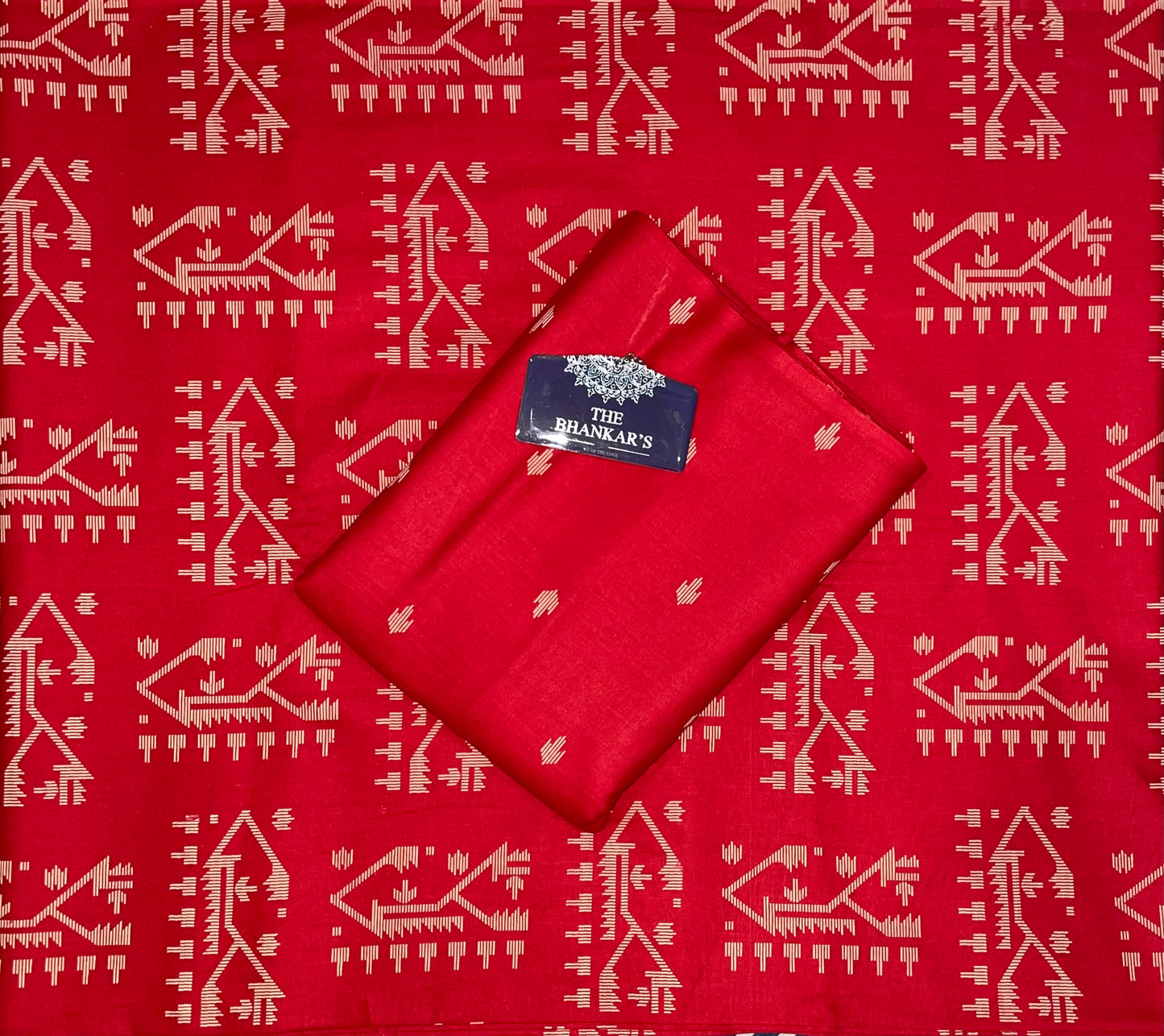 Red Color Figure Print Combo Set 2.5 Mtr Each