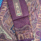 Flasa Panel Style Floral Printed Semi Pashmina Winter Suit Set