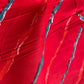 Red Multicoloured Lahariya Print Cotton Fabric