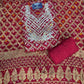 RED COLOUR GHATCHOLA BANDHANI BANARASI SILK FABRIC SUITS WITH BEAUTIFUL HAND GOTAPATTI WORK DUPATTA