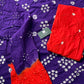 BANDHANI COTTON SUIT SET WITH MULMUL DUPATTA