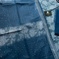 Sea Blue floral Beautiful Handblock Printed Cotton Suit With  Mulmul Cotton Dupatta