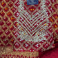 RED COLOUR GHATCHOLA BANDHANI BANARASI SILK FABRIC SUITS WITH BEAUTIFUL HAND GOTAPATTI WORK DUPATTA