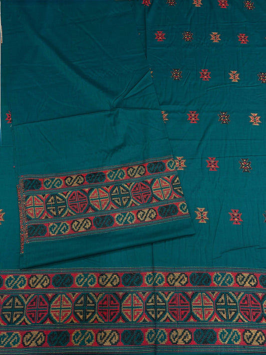 Premium Teal kullu Wollen Party Suits (100% Handmade)