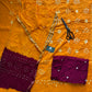 BANDHANI COTTON SUIT SET WITH MULMUL DUPATTA