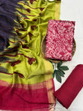 Batik Premium Maheshwari Silk Unstitched Suit with Santoon Bottom – Festive Ready