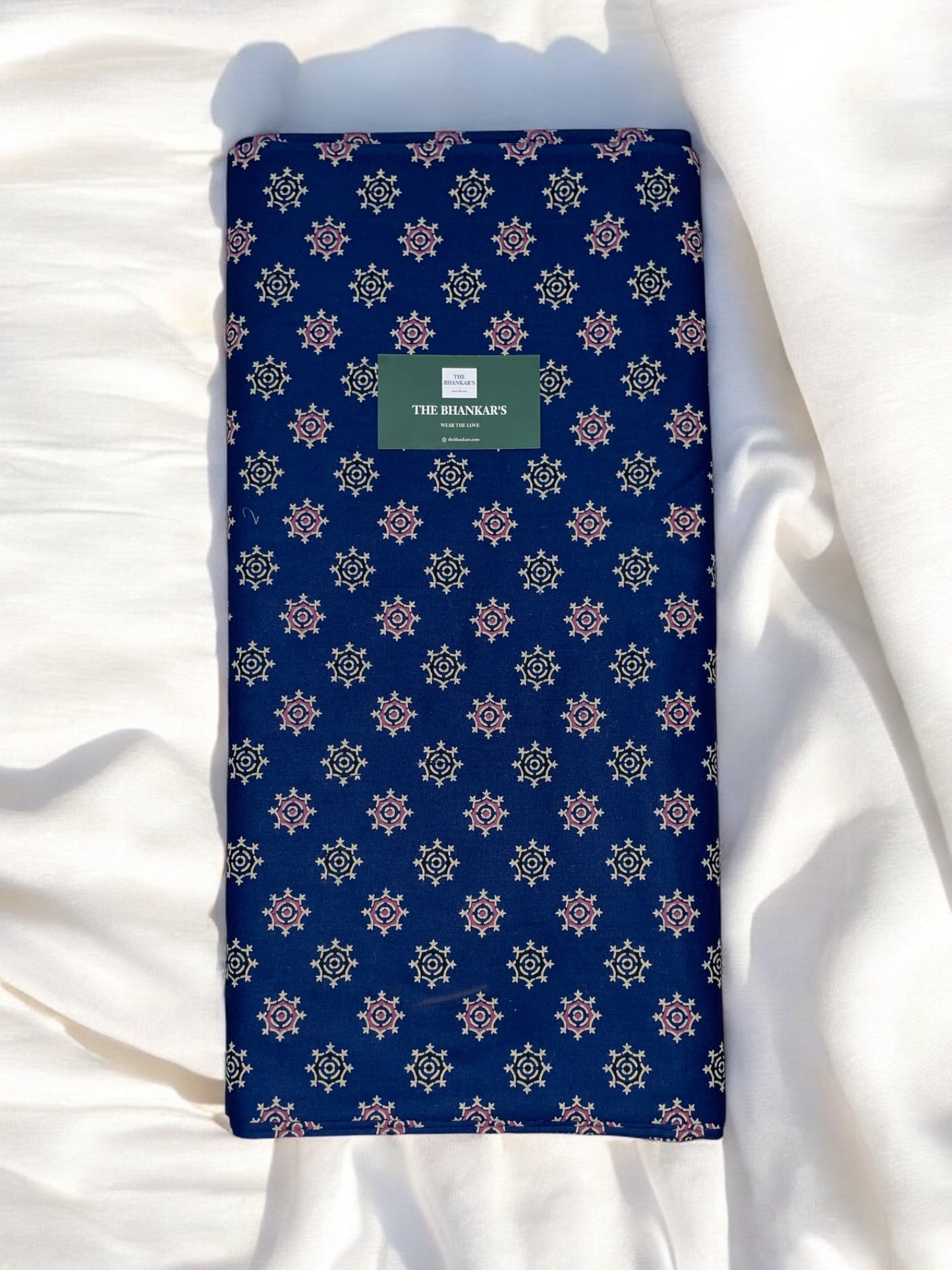 Small Floral Top with Zig Zag Bottom Print Top and Bottom Cotton Combo Set 2.5 Mtr Each