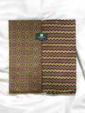 Yellow Ajrakh Top and Bottom Cotton Combo Set 2.5 Mtr Top 2.5 Mtr Bottom