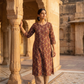 Beautiful Kalamkari Print Top and Bottom Cotton Combo Set
