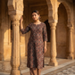 Black Ajrakh Top and Bottom Cotton Combo Set