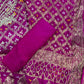 RANI COLOUR GHATCHOLA BANDHANI BANARASI SILK FABRIC SUITS WITH BEAUTIFUL HAND GOTAPATTI WORK DUPATTA