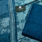 Sea Blue floral Beautiful Handblock Printed Cotton Suit With  Mulmul Cotton Dupatta