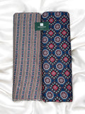 Blue Colour Ajrakh Print Top and Bottom Cotton only bottom 1.5 mtrs
