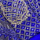 ROYAL BLUE GHATCHOLA BANDHANI BANARASI SILK FABRIC SUITS WITH BEAUTIFUL HAND GOTAPATTI WORK DUPATTA