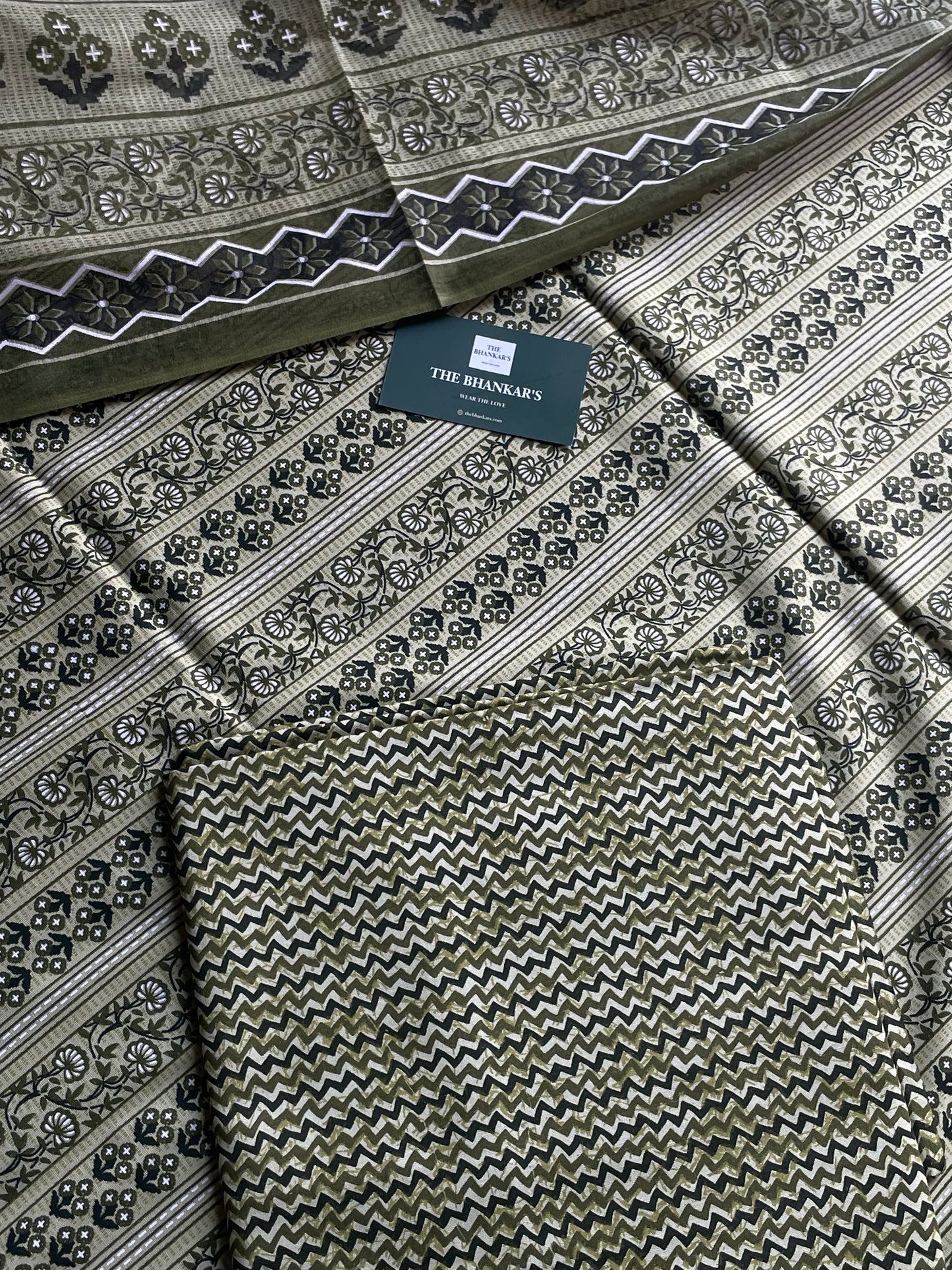 Floral Printed  Cotton Suit With Mulmul Cotton Dupatta