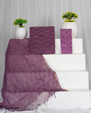 Bagru Dabu Handblock Printed Kota Doria Suit Material With Kota Doria Dupatta with Jari Border