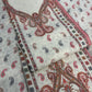 Off White Panel Style Floral Printed Semi Pashmina Winter Suit Set
