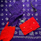 BANDHANI COTTON SUIT SET WITH MULMUL DUPATTA