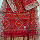 Maroon Red Pure Gaji Silk Bandhani Ghatchola Saree with Heavy Gotapatti Work