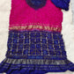 Pink & Royal Blue Pure Gaji Silk Bandhani Ghatchola Saree with Heavy Designer Pallu