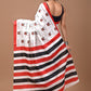 TEA Print Handblock Printed Cotton Mulmul Saree with Blouse Piece