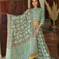 Bagru Handblock Printed CHANIYA CHOLI CROP TOP AND SKIRT WITH MULMUL DUPATTA