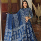 Bagru Handblock Printed CHANIYA CHOLI CROP TOP AND SKIRT WITH MULMUL DUPATTA