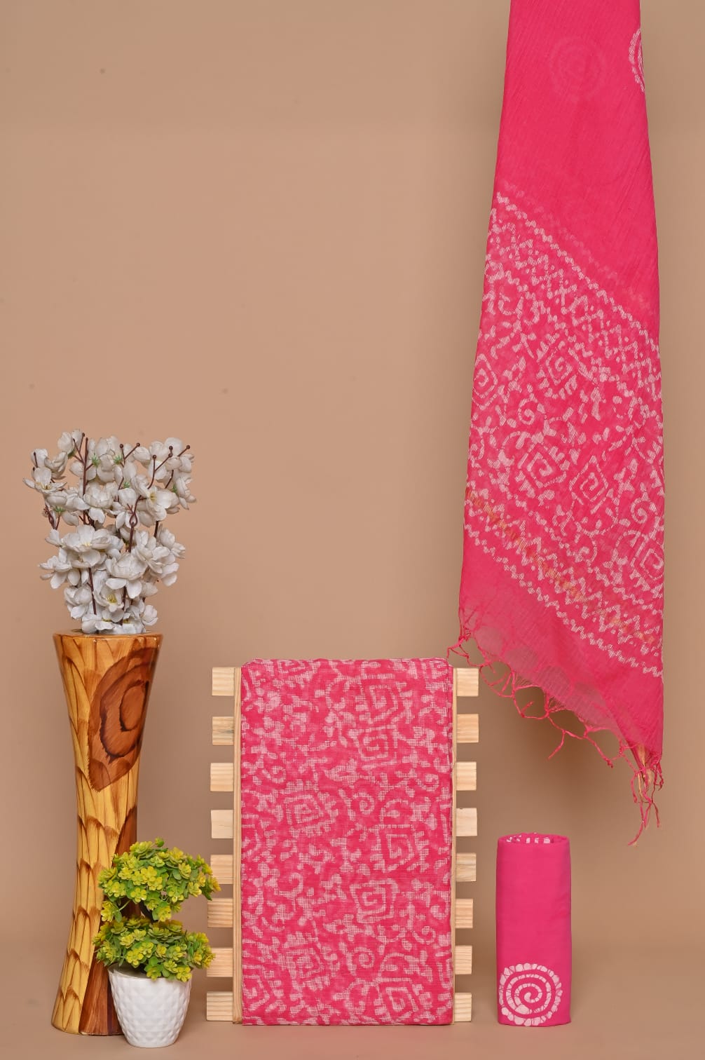 Sanganeri Handblock Printed Kota Doria Suit Material With Kota Doria Dupatta with Jari Border| The Bhankar's| RF