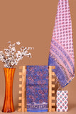 Sanganeri Handblock Printed Kota Doria Suit Material With Kota Doria Dupatta with Jari Border| The Bhankar's| RF