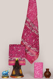 Pink Maheshwari Silk Unstitched Suit Set – Top 2.5m, Bottom 2.5m Cotton, Dupatta 2.5m Cotton Bottom – Festive Ready | The Bhankar's | RF