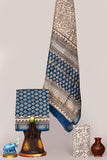Premium Maheshwari Silk Unstitched Suit with Cotton Bottom – Festive Ready | The Bhankar's | RF