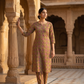 Yellow Ajrakh Top and Bottom Cotton Combo Set